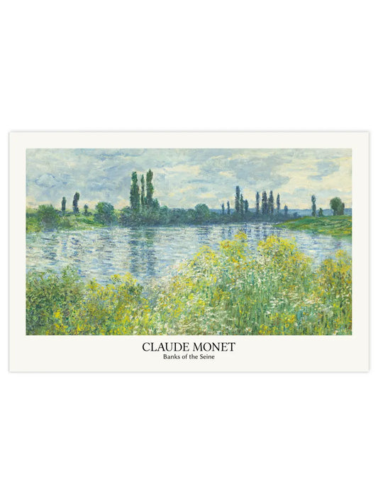 Claude Monet - Banks of the Seine, Vétheuil Panorama Poster