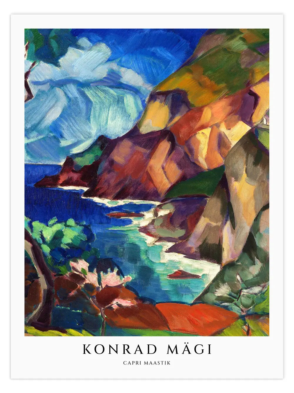 Konrad Mägi - Capri maastik Poster