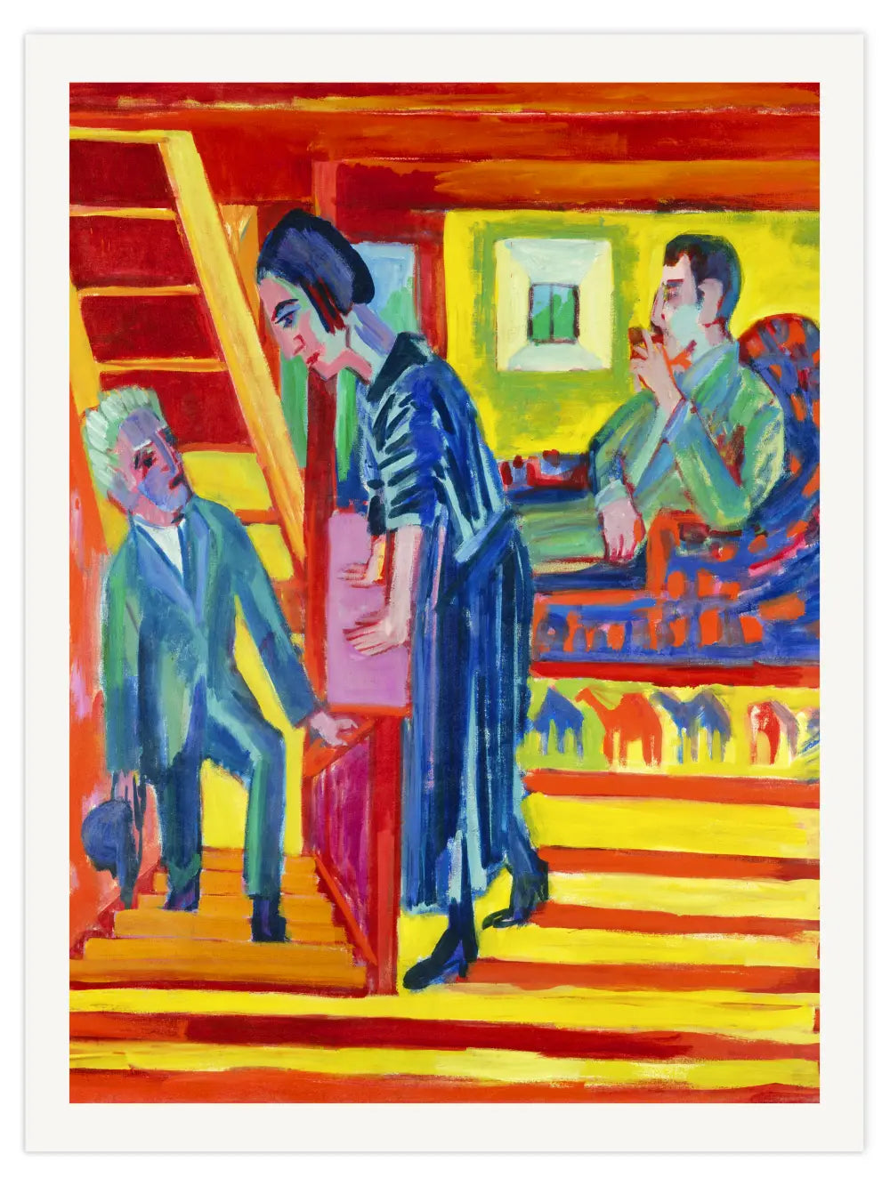 Ernst Ludwig Kirchner - Der Besuch Poster