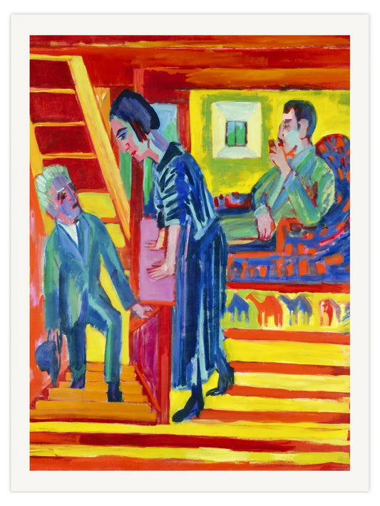 Ernst Ludwig Kirchner - Der Besuch Poster