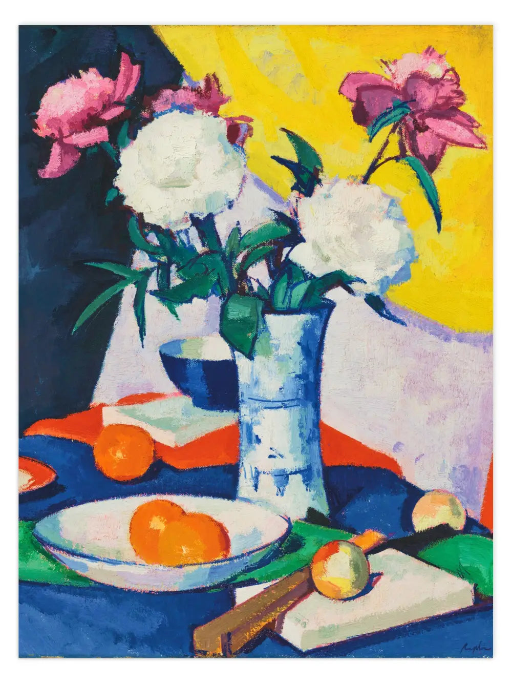 Samuel John Peploe - Blumen und Früchte Poster
