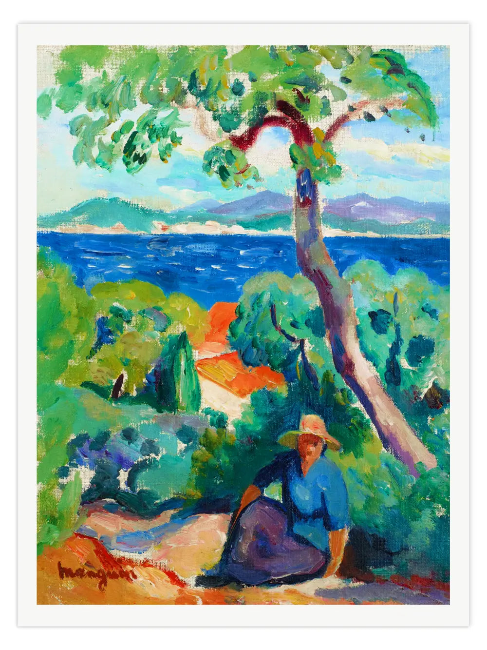 Henri Manguin - Weg hinter dem Oustalet Poster