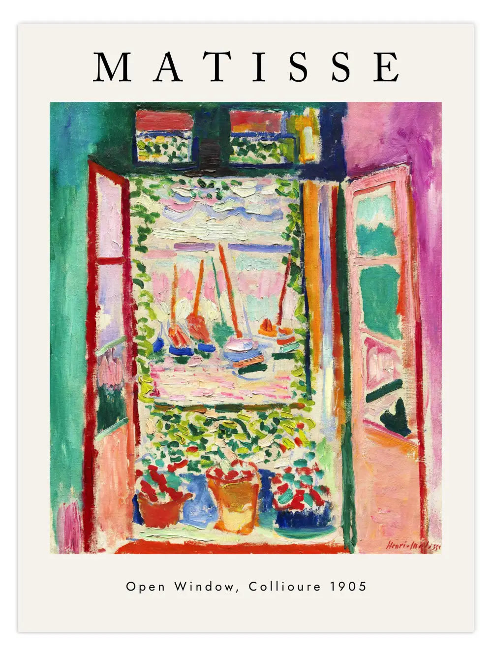 Open Window Poster - Matisse