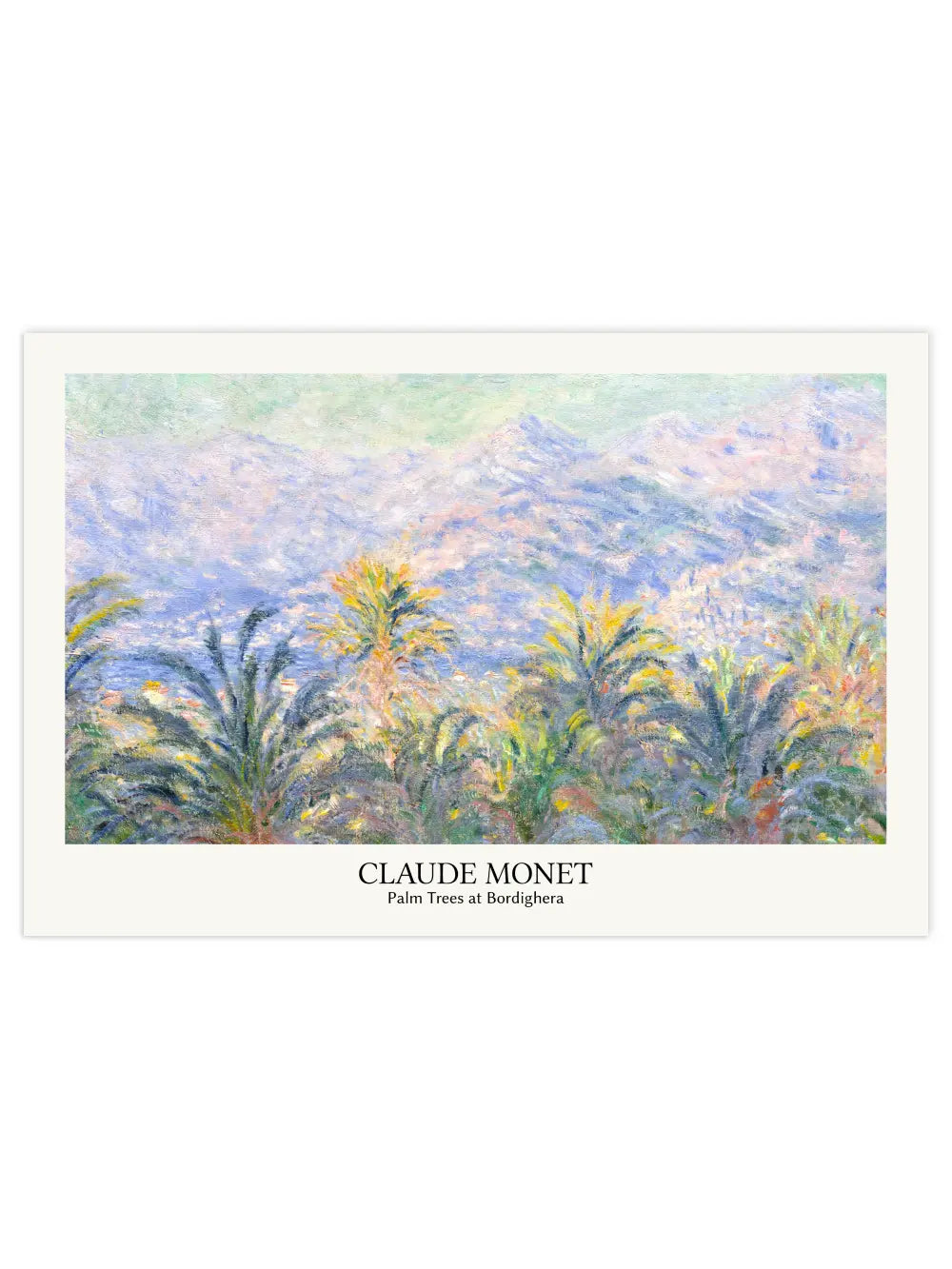 Claude Monet - Palm Trees at Bordighera Panorama Poster
