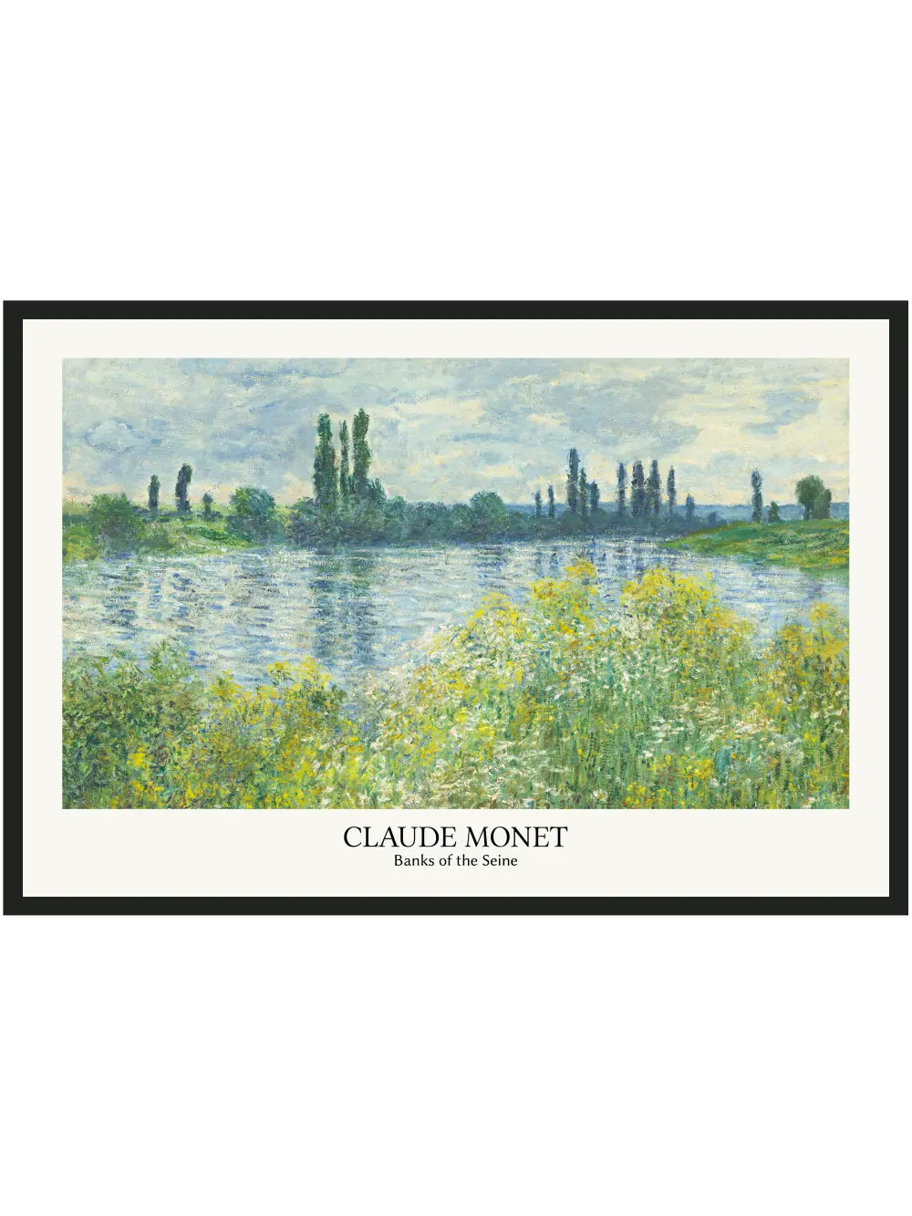Claude Monet - Banks of the Seine, Vétheuil Panorama Poster