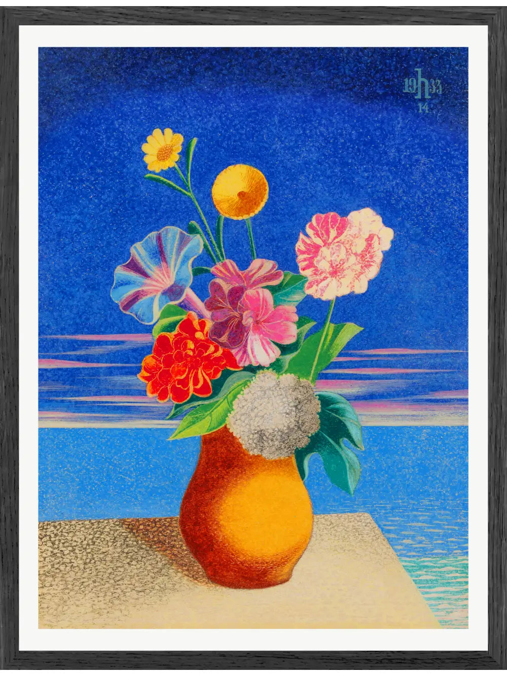 Heinrich Hoerle - Blumen Poster