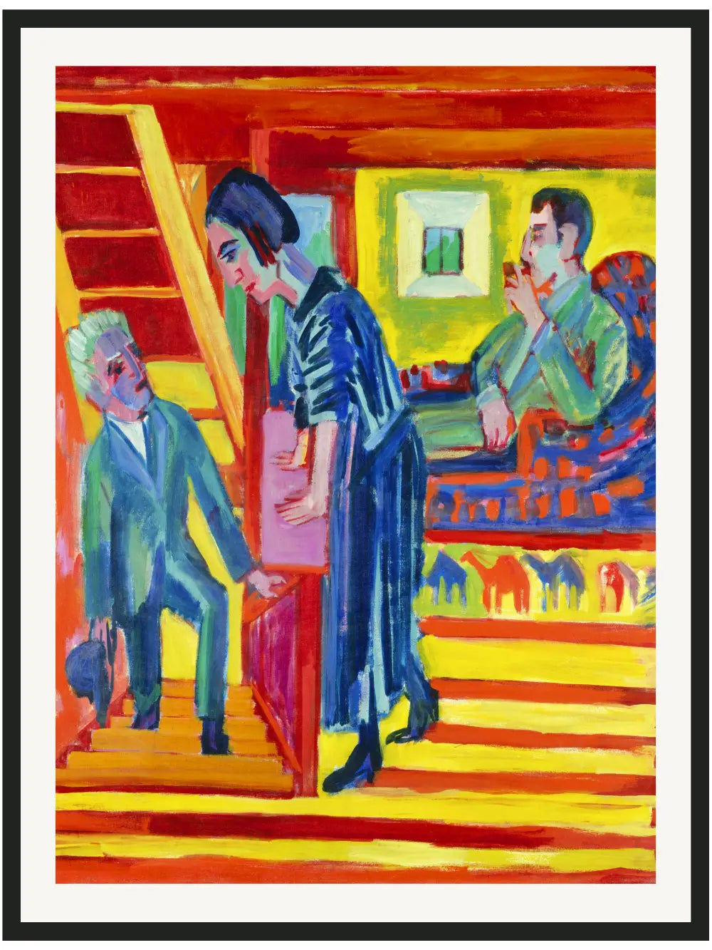 Ernst Ludwig Kirchner - Der Besuch Poster