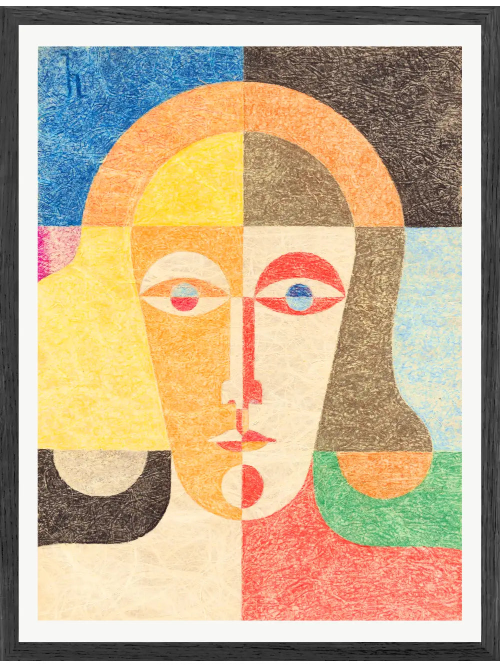 Heinrich Hoerle - Frauenkopf Poster