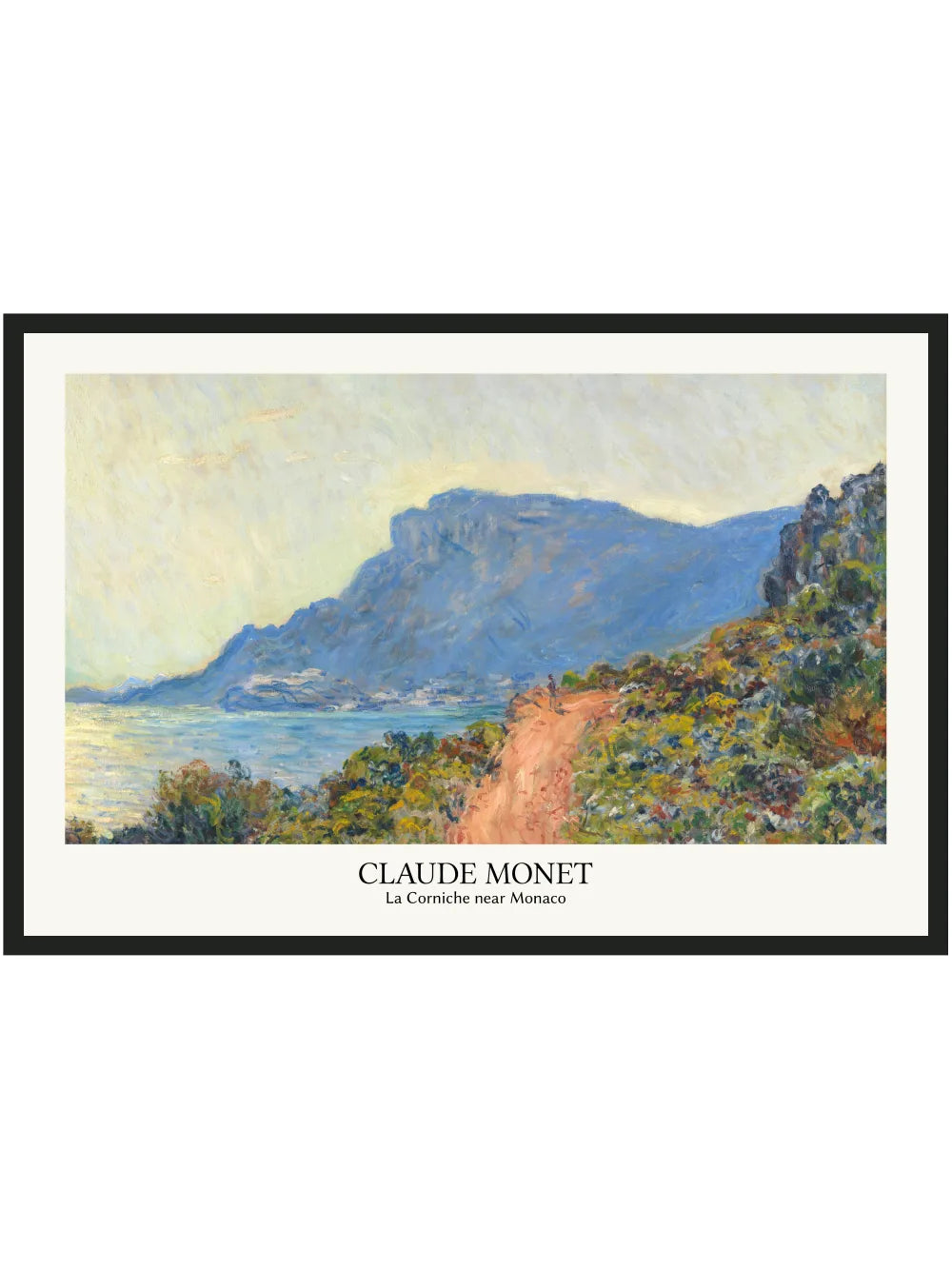 Claude Monet - La Corniche near Monaco Panorama Poster