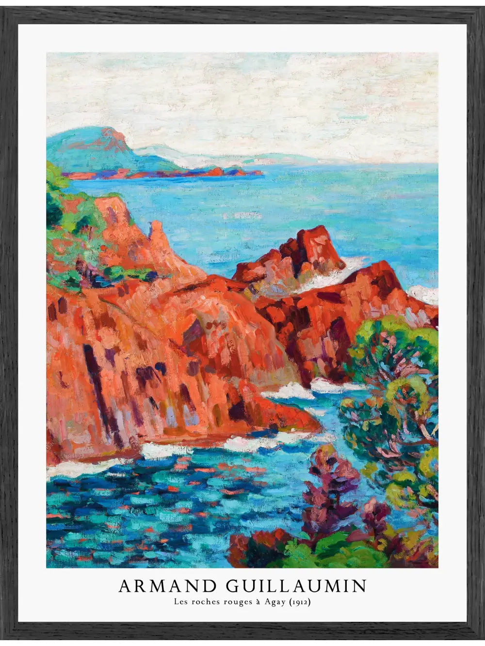 Armand Guillaumin - Les roches rouges à Agay Poster