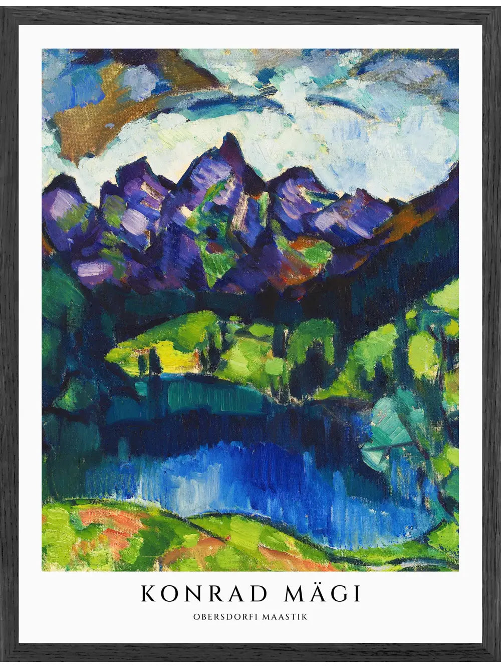 Konrad Mägi - Obersdorfi maastik Poster
