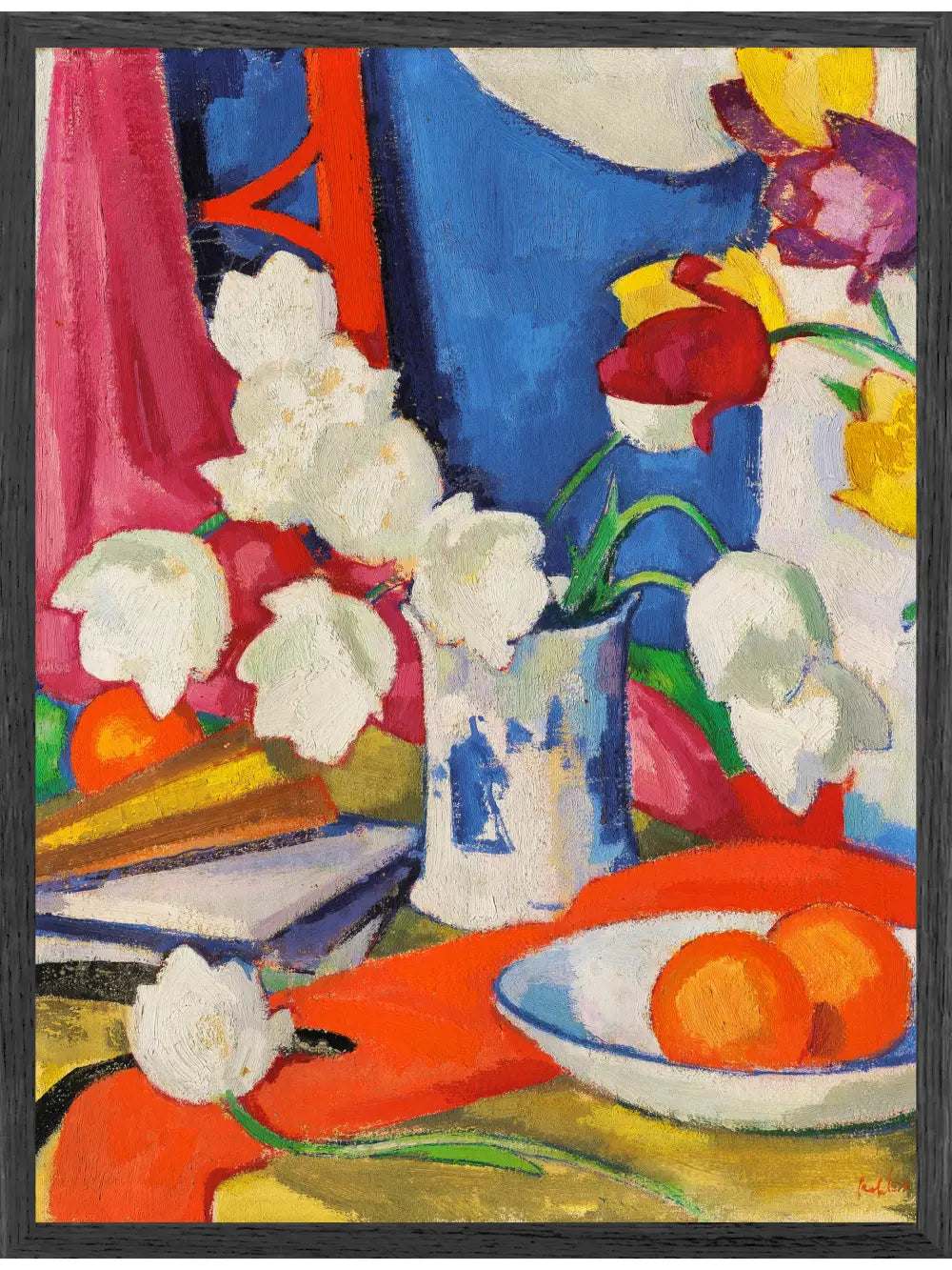 Samuel John Peploe - Rote und weiße Tulpen Poster