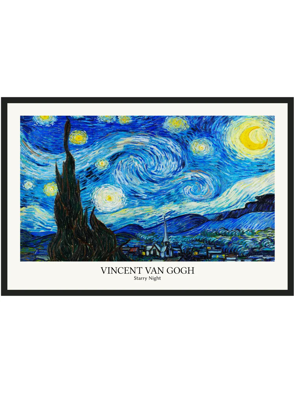 Vincent van Gogh - Starry Night Panorama Poster