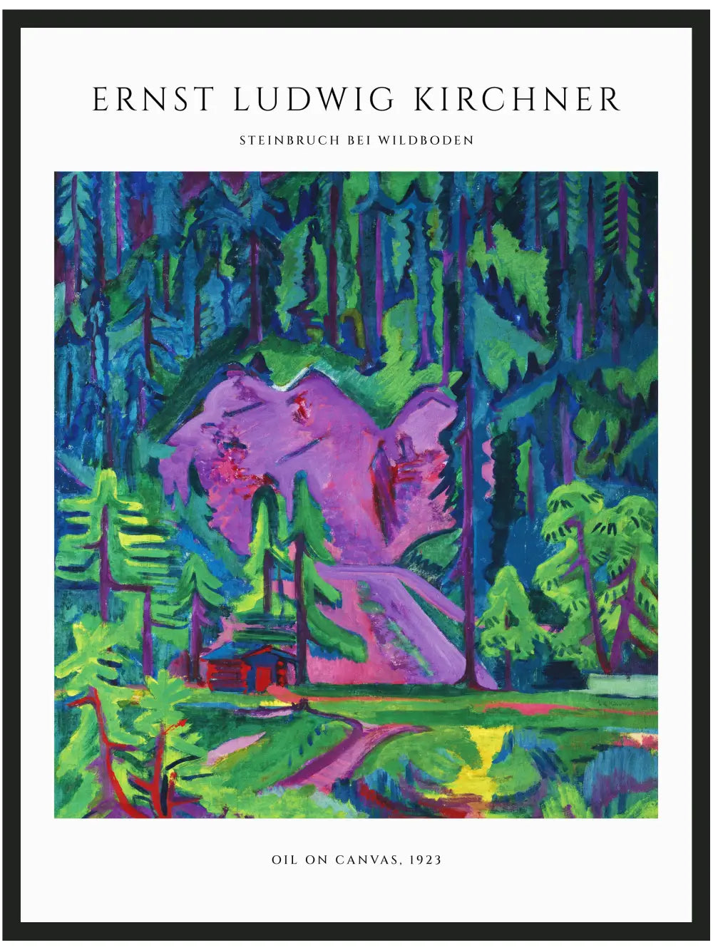 Ernst Ludwig Kirchner - Steinbruch bei Wildboden Poster