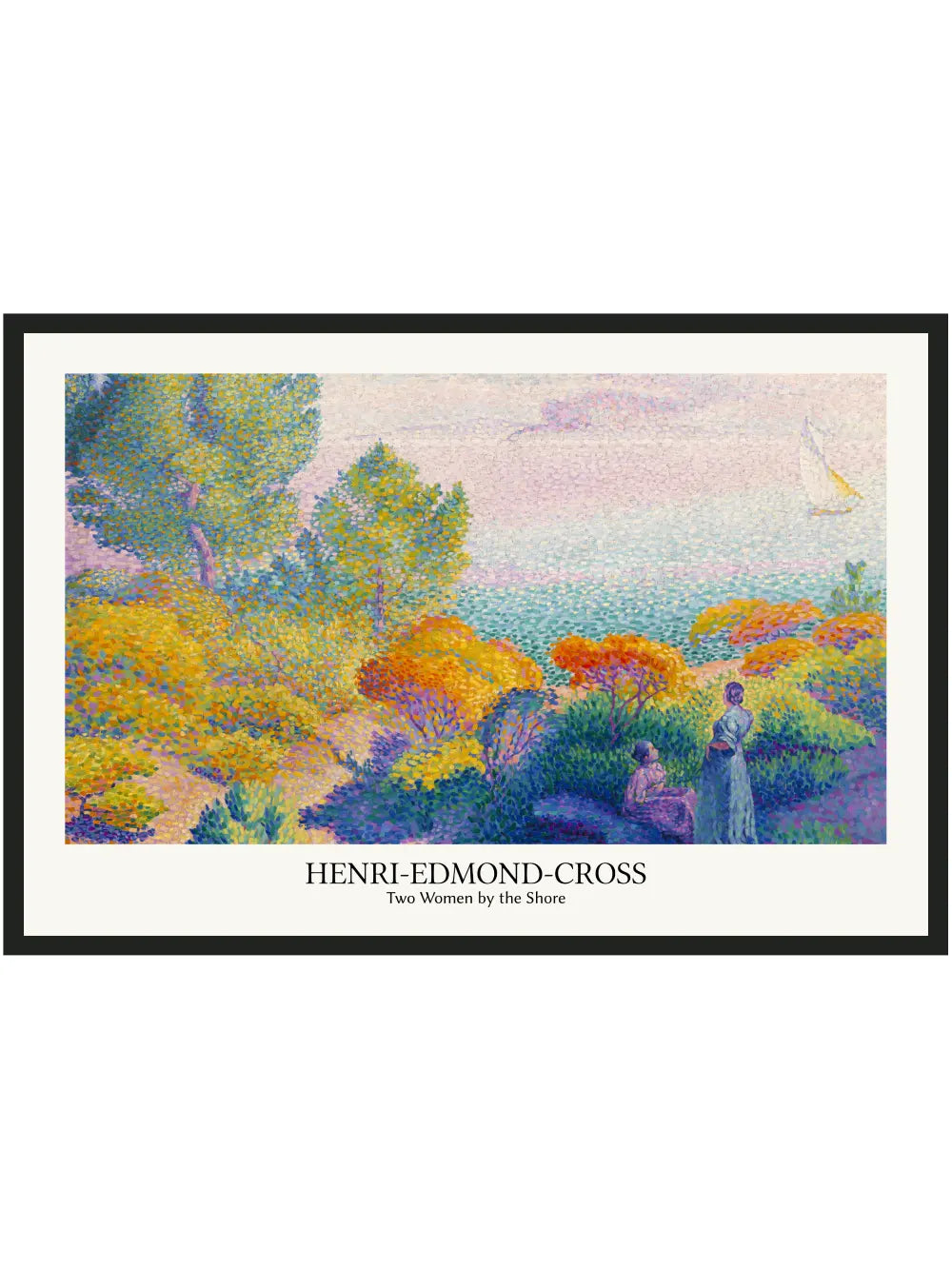 Henri-Edmond Cross - Two Women by the Shore Panorama Poster
