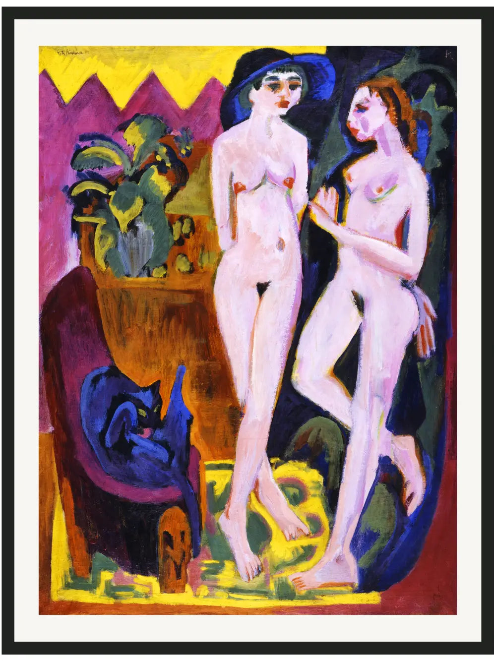 Ernst Ludwig Kirchner - Zwei Akte in einem Raum Poster