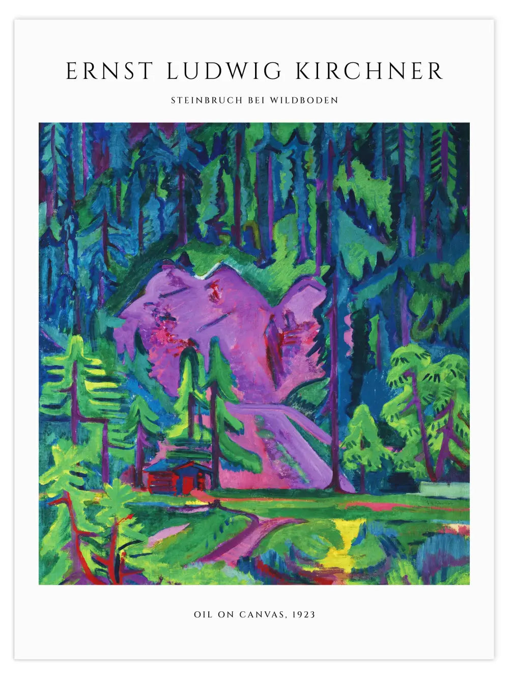 Ernst Ludwig Kirchner - Steinbruch bei Wildboden Poster