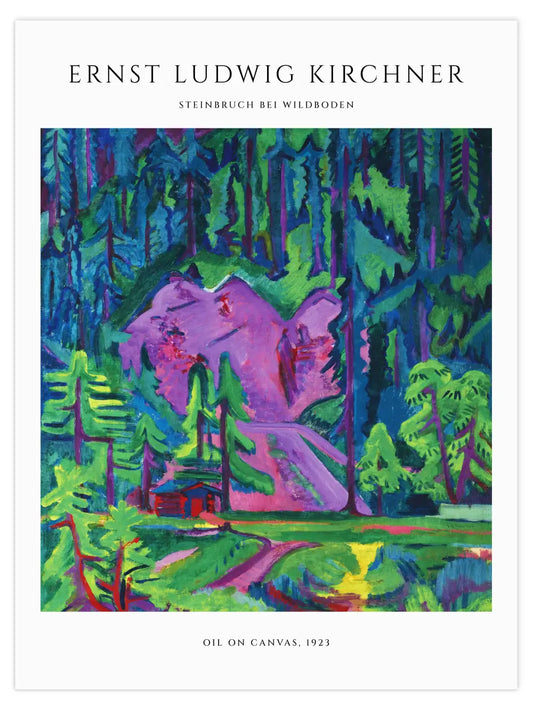 Ernst Ludwig Kirchner - Steinbruch bei Wildboden Poster