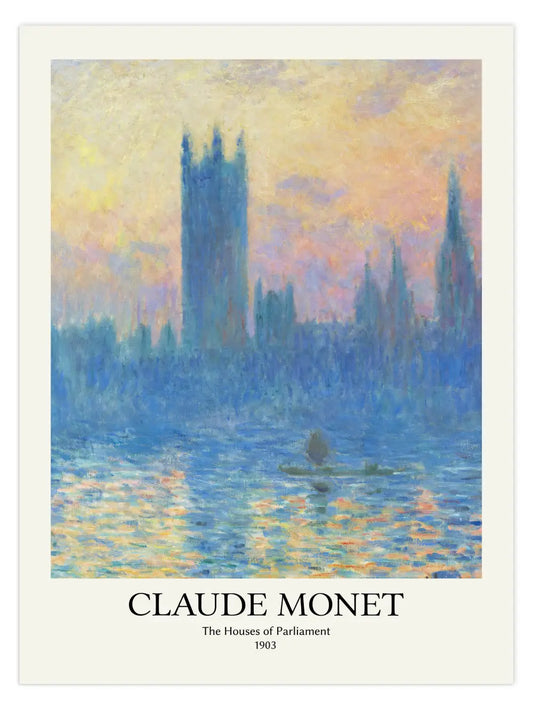 Claude Monet - The Houses of Parliament Poster
