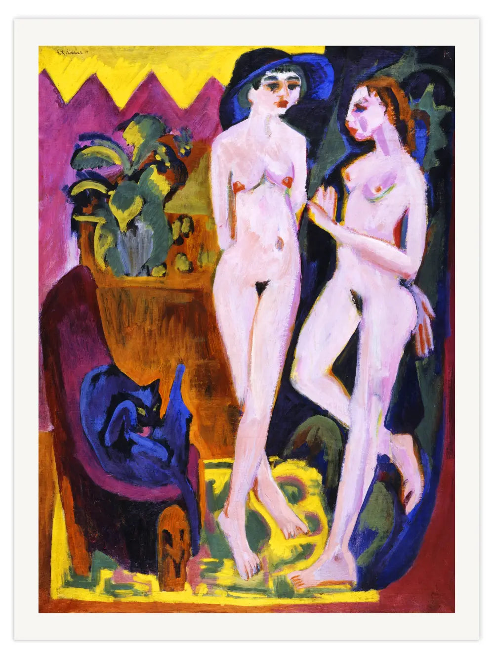 Ernst Ludwig Kirchner - Zwei Akte in einem Raum Poster
