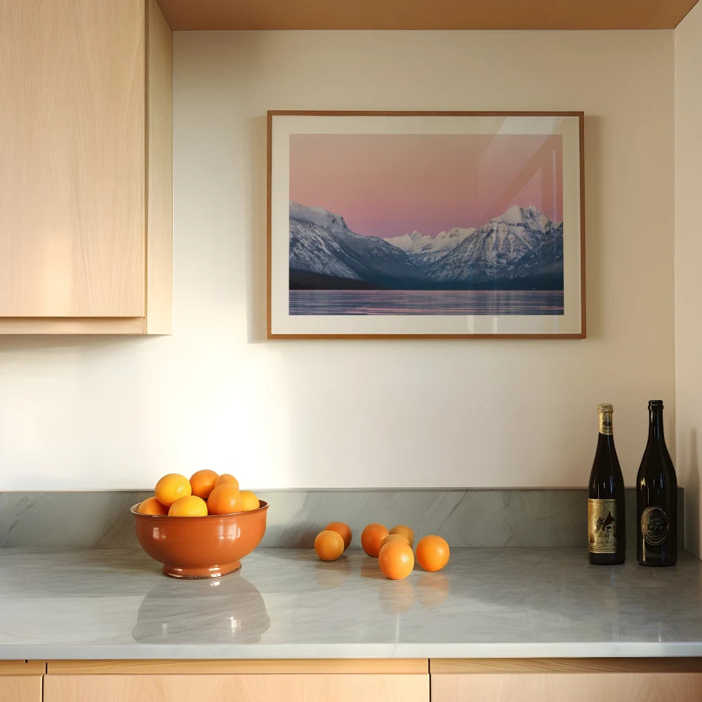 Berg Sonnenuntergang Poster