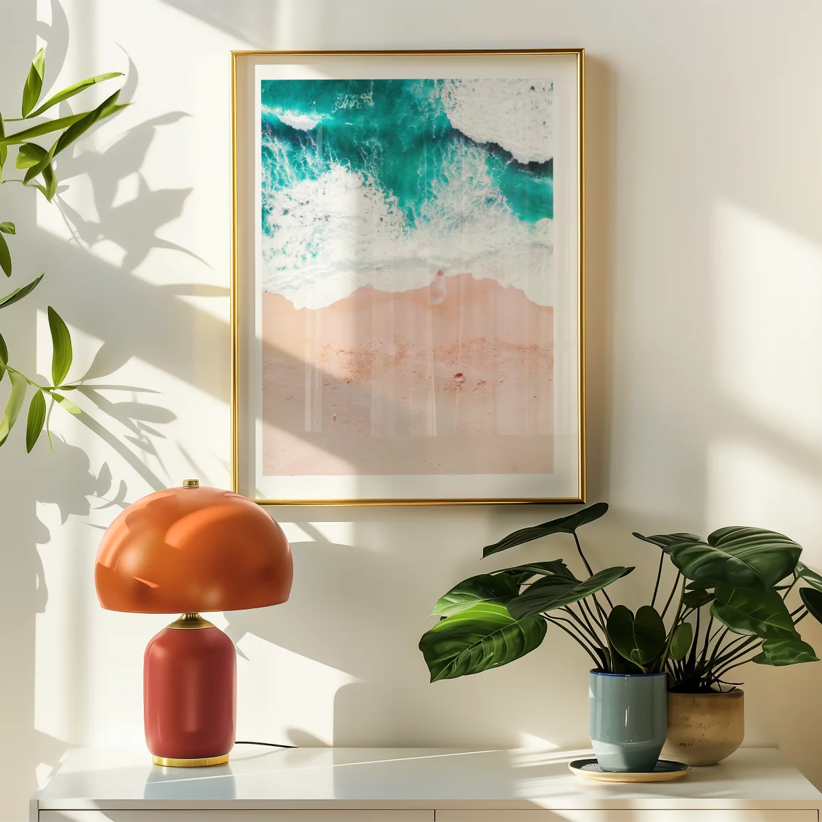 Rosa Strand Poster
