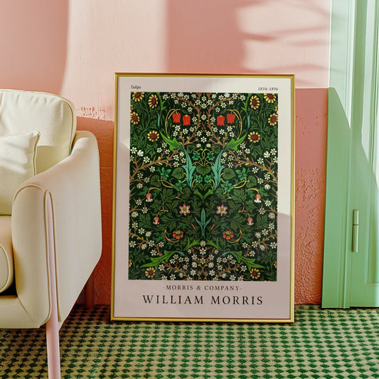 William Morris - Tulips Poster