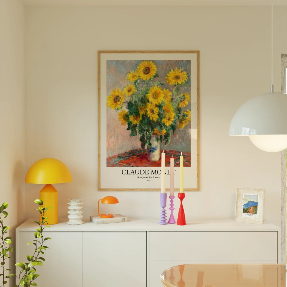 Claude Monet - Bouquet of Sunflowers Poster
