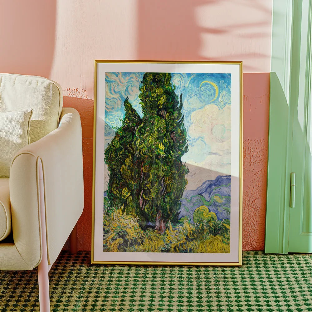 Vincent van Gogh - Cypresses Poster