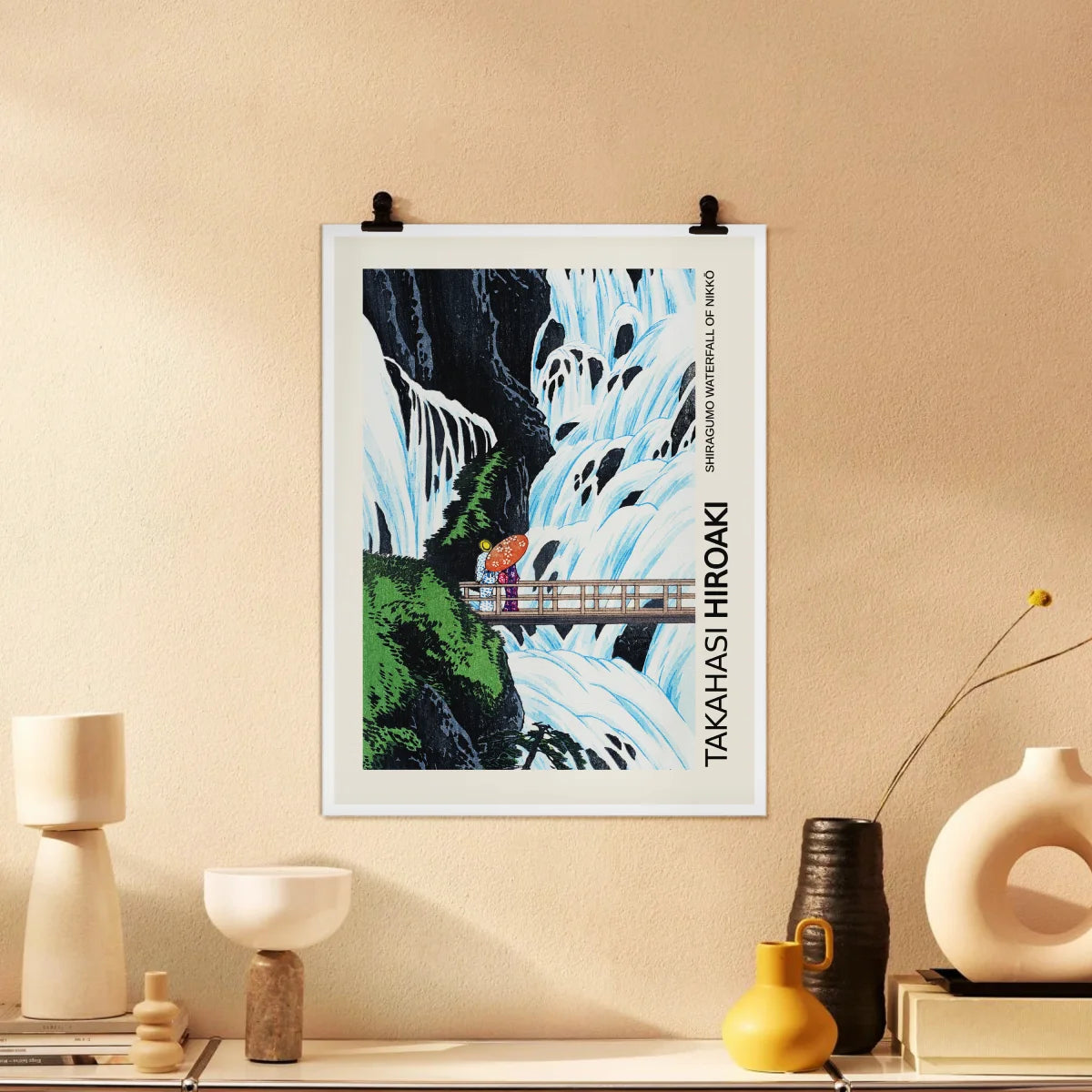 Hiroaki Takahashi - Shiragumo Waterfall of Nikko Poster